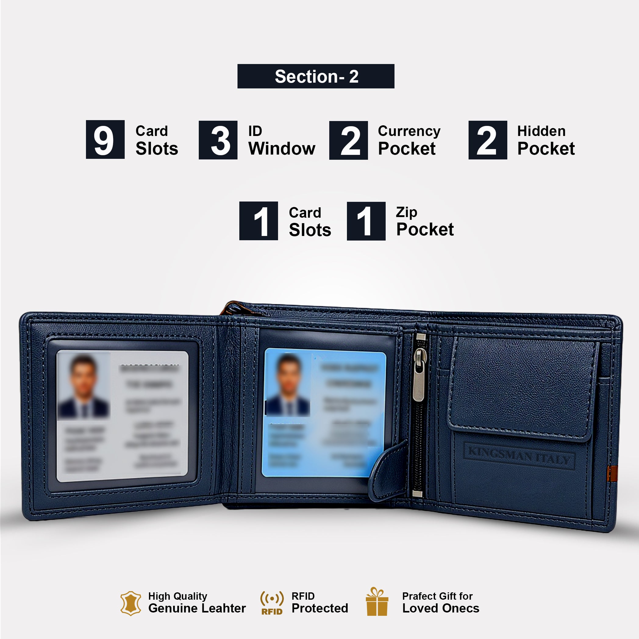 Alpha Edge Wallet for Men's