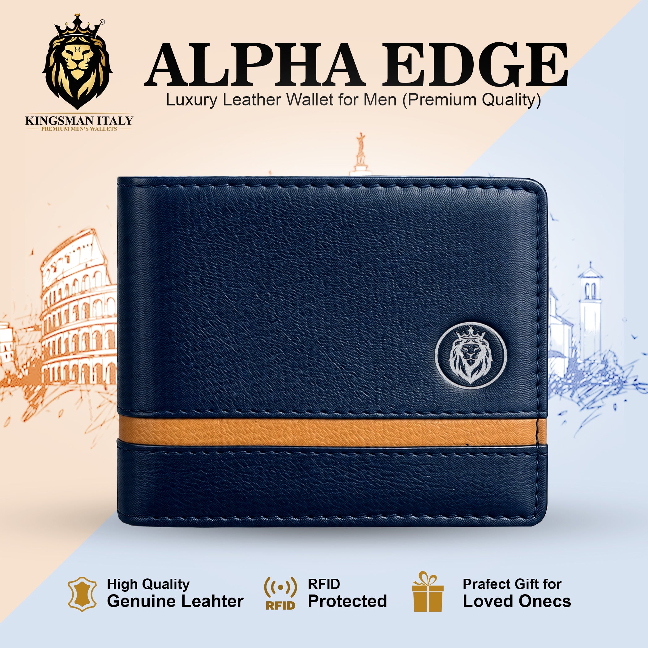 Alpha Edge Wallet for Men's
