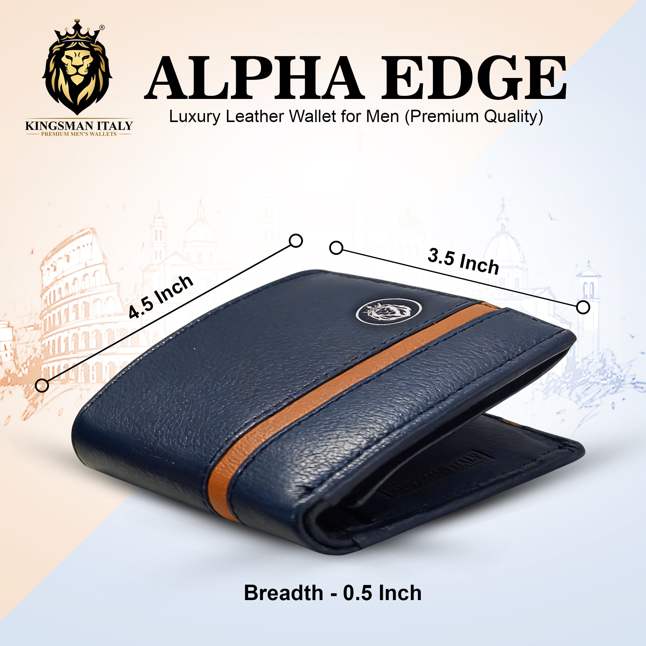 Alpha Edge Wallet for Men's