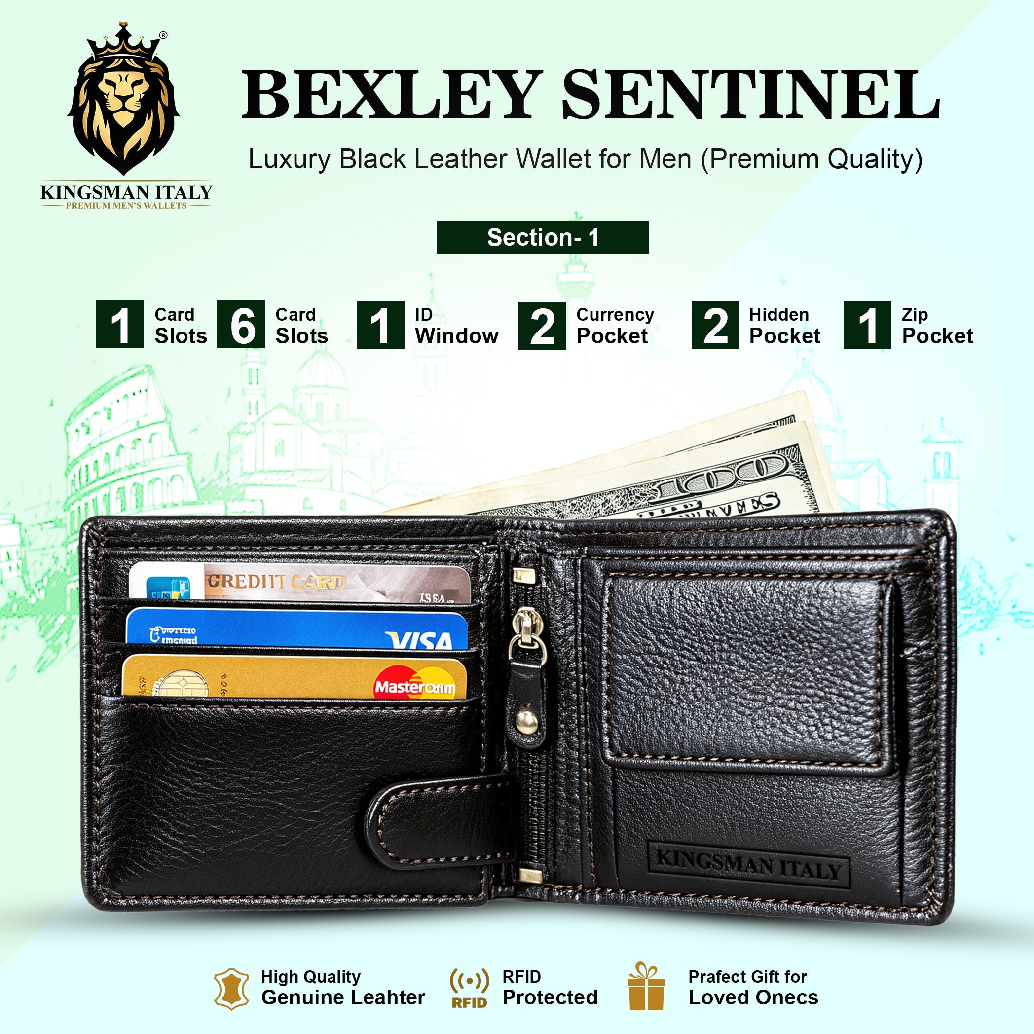 Bexley Sentinel Wallet for Men's