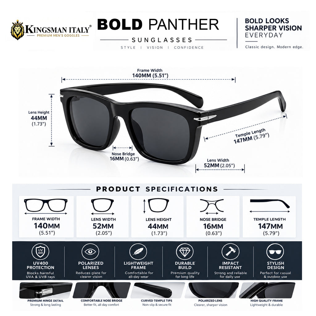 Bold Panther Sunglasses for Men