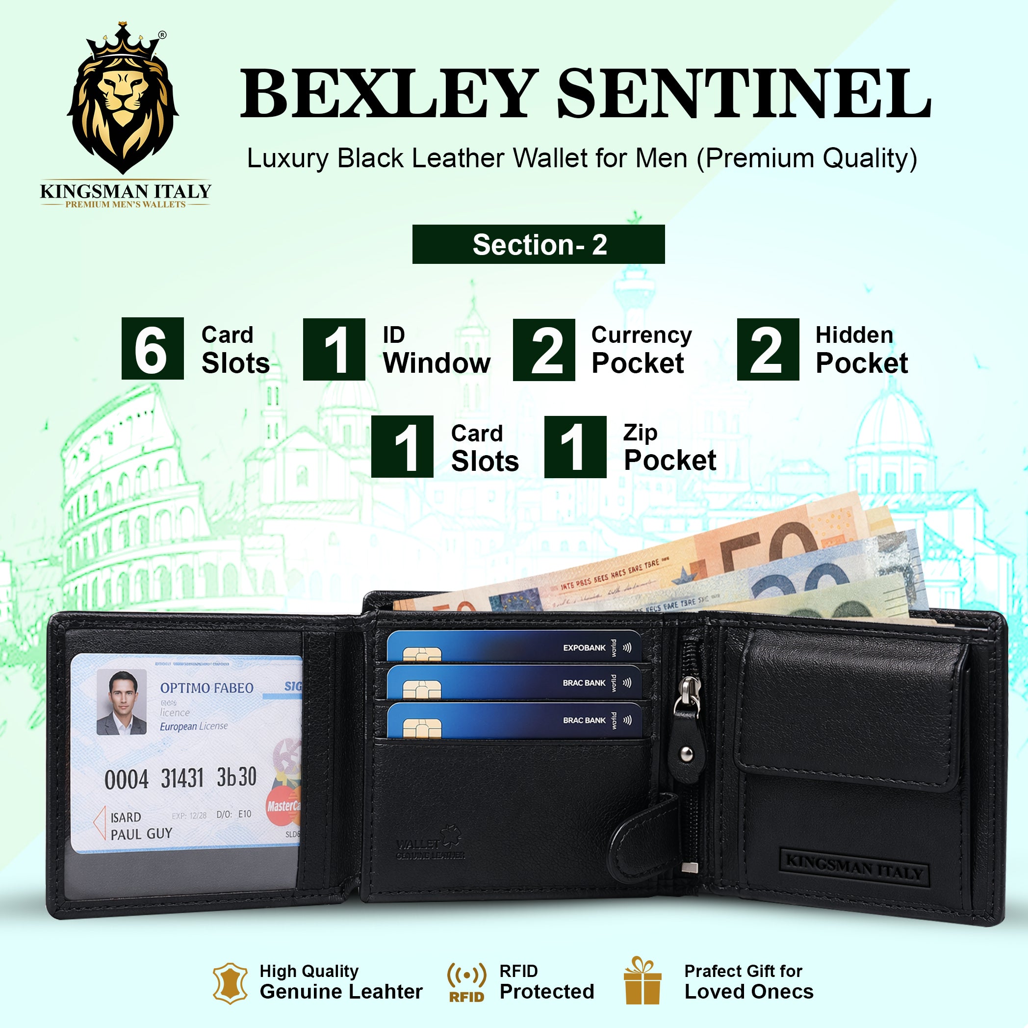 Bexley Sentinel Wallet for Men's