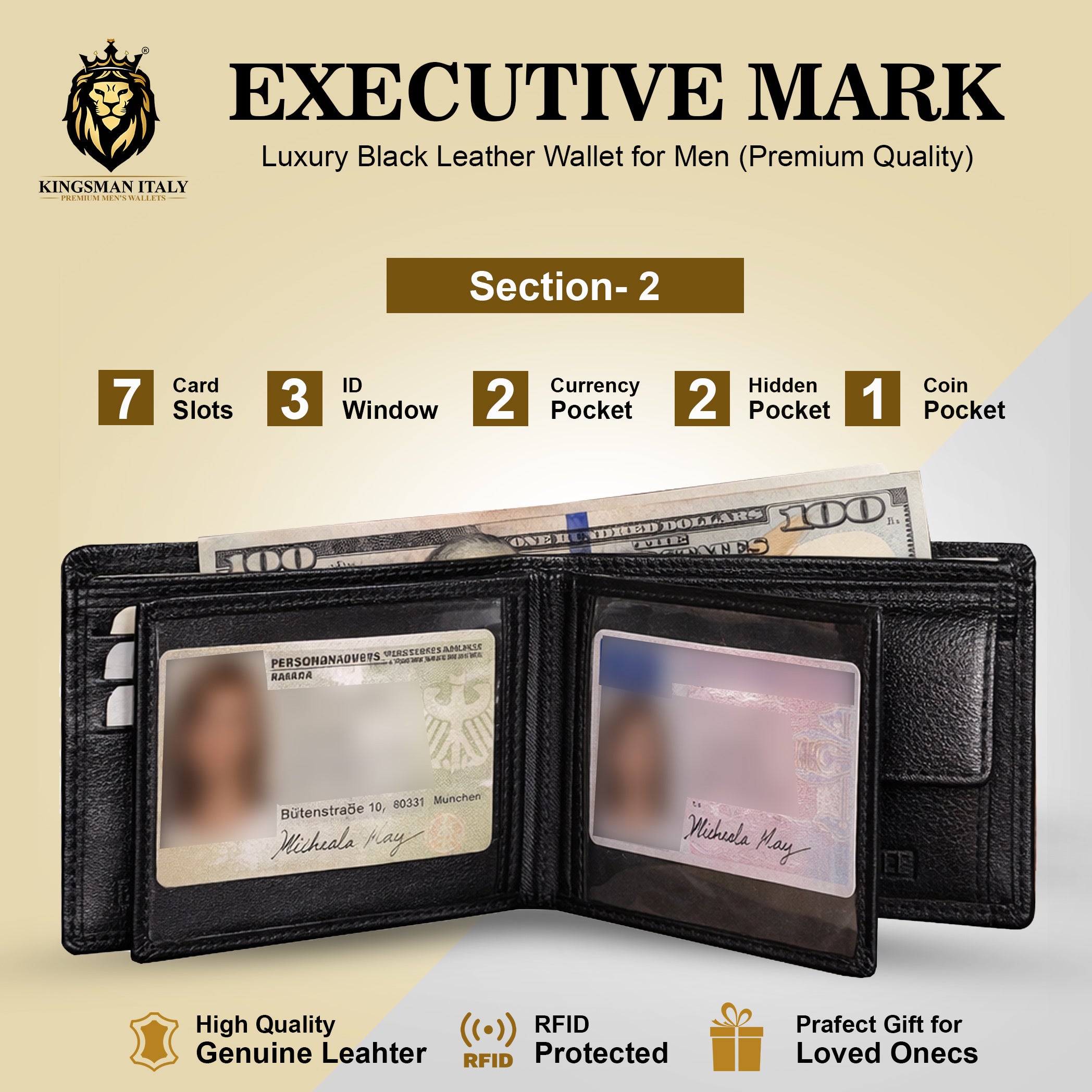 Executive Mark Wallet for Men's